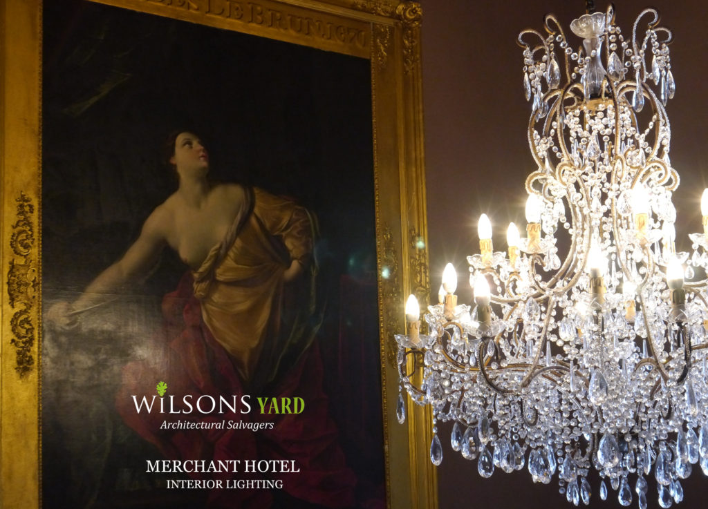 Vast range of Antique Chandeliers from Wilsons Yard Ireland