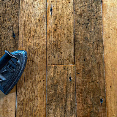 Reclaimed Manchester Textile Mill Maple Plank Flooring