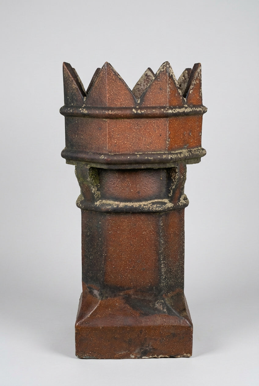 Medium Salt Glazed Crown Chimney Pot
