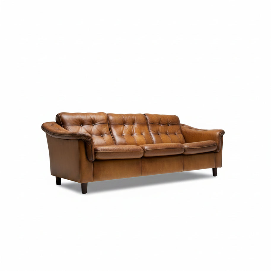 Vintage Danish Three-Seater Sofa