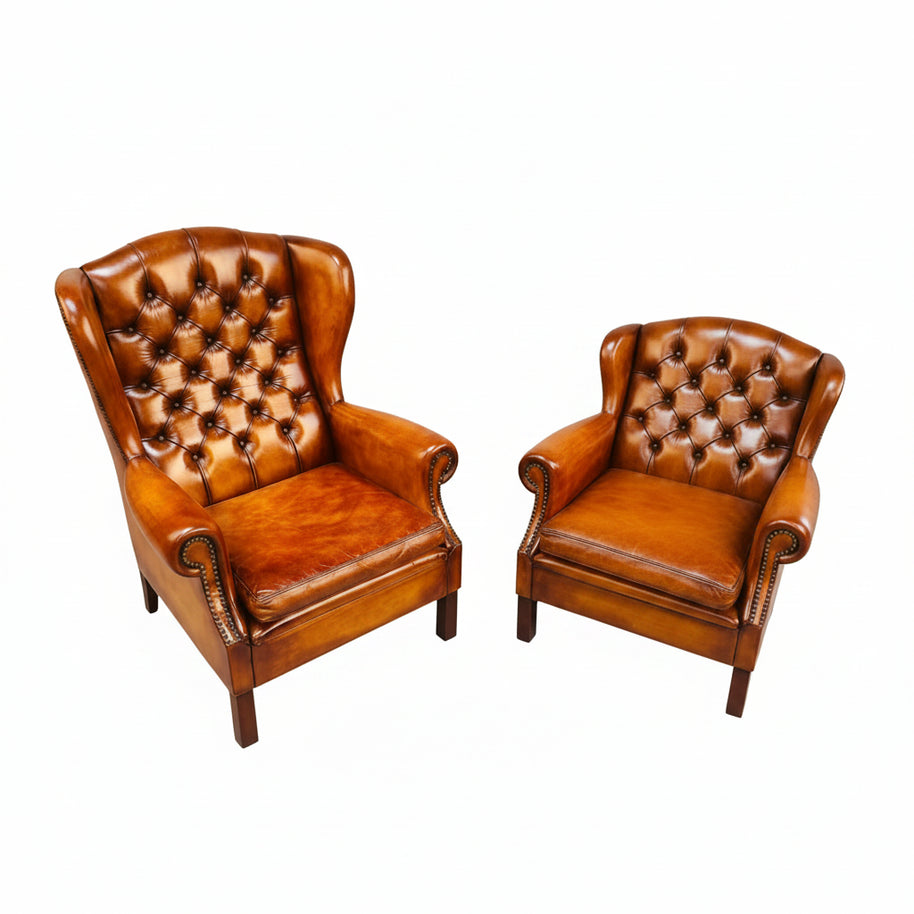 Pair Of Button Back Armchairs