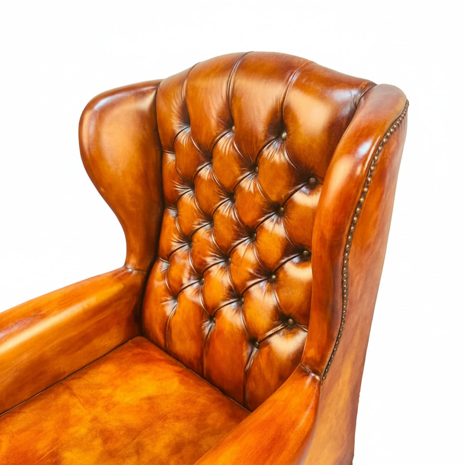 Pair Of Button Back Armchairs