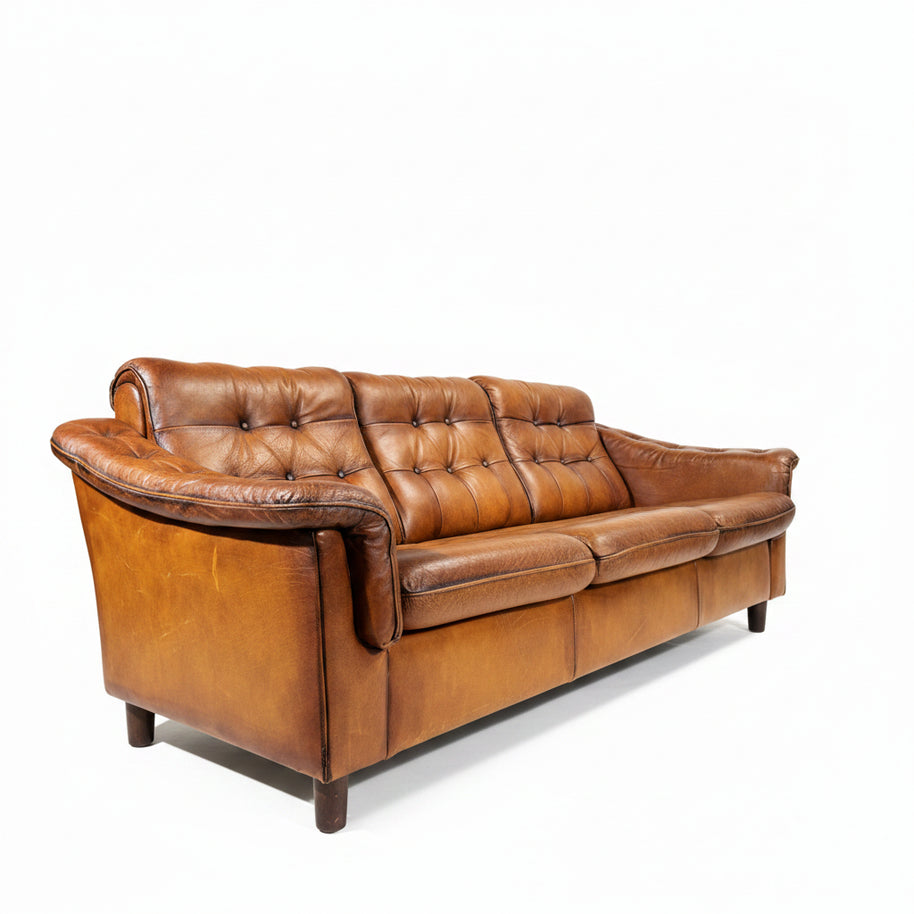 Vintage Danish Three-Seater Sofa