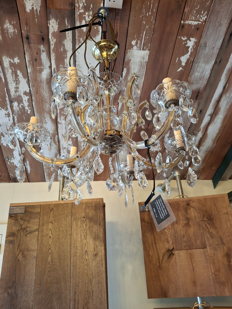 Fine Quality Marie Theresa 8 Candle Chandelier