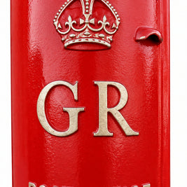 Original Restored George V (GR) Pillar Post Box With Keys