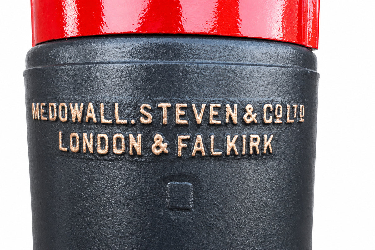 Original Restored George V (GR) Pillar Post Box With Keys