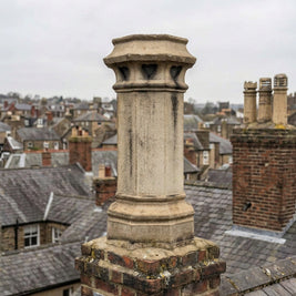 Buff Clay Love Hearts Chimney Pot