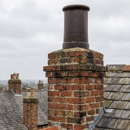 Salt Blazed Cannon Chimney Pot