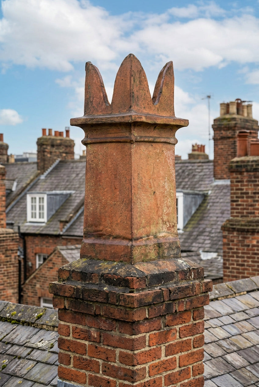 Terracotta Rabbit Ear Chimney Pot