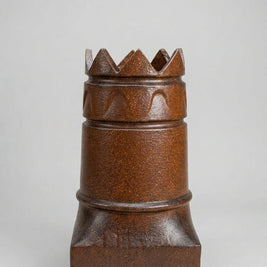Small Salt Glazed Crown Chimney Pot