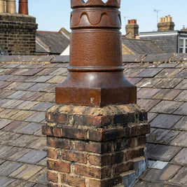 Small Salt Glazed Crown Chimney Pot