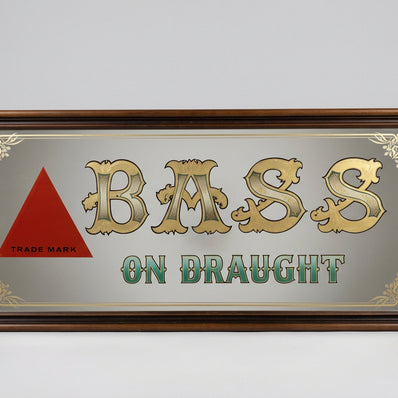 Vintage Bass Beer Mirror