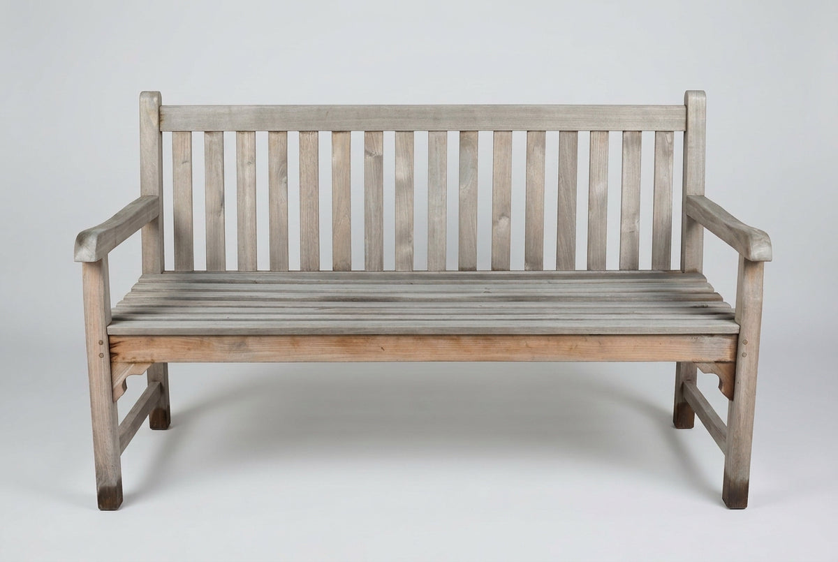 Hardwood Teak Slotted Garden Bench