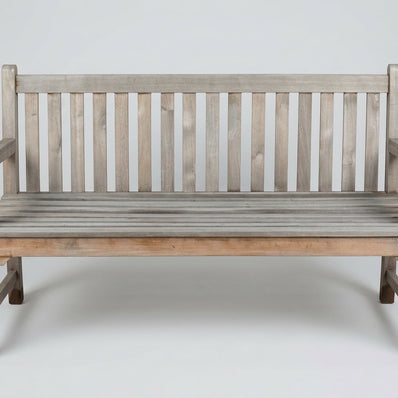 Hardwood Teak Slotted Garden Bench