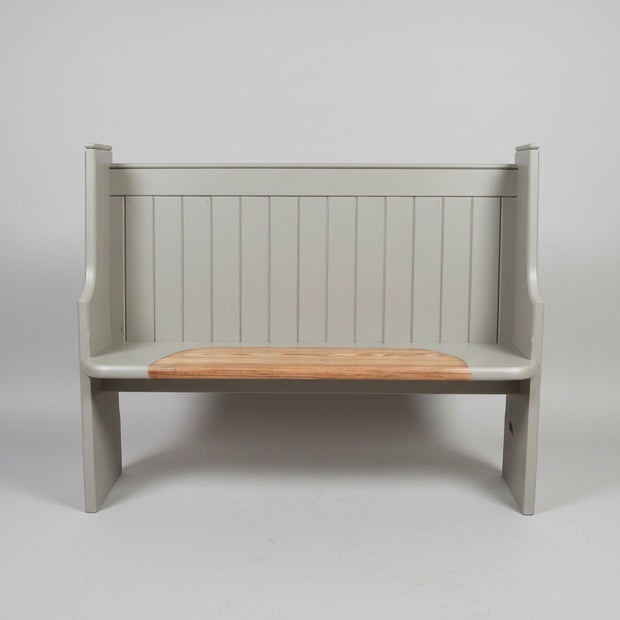 Edwardian Style Painted Pine Church Pew