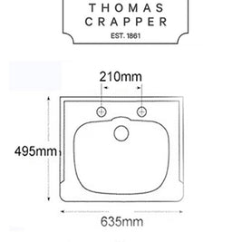 Marlborough Basin 3 tap holes Set 635mm