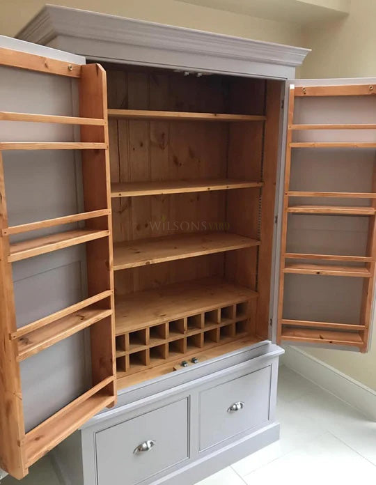Bespoke free standing kitchen pantry