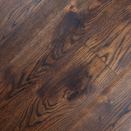 Pre Finished Contoured Cider Mill Dark Walnut Stained Oak