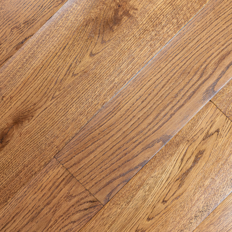 Pre Finished Contoured Cider Mill Period Walnut Stained Oak