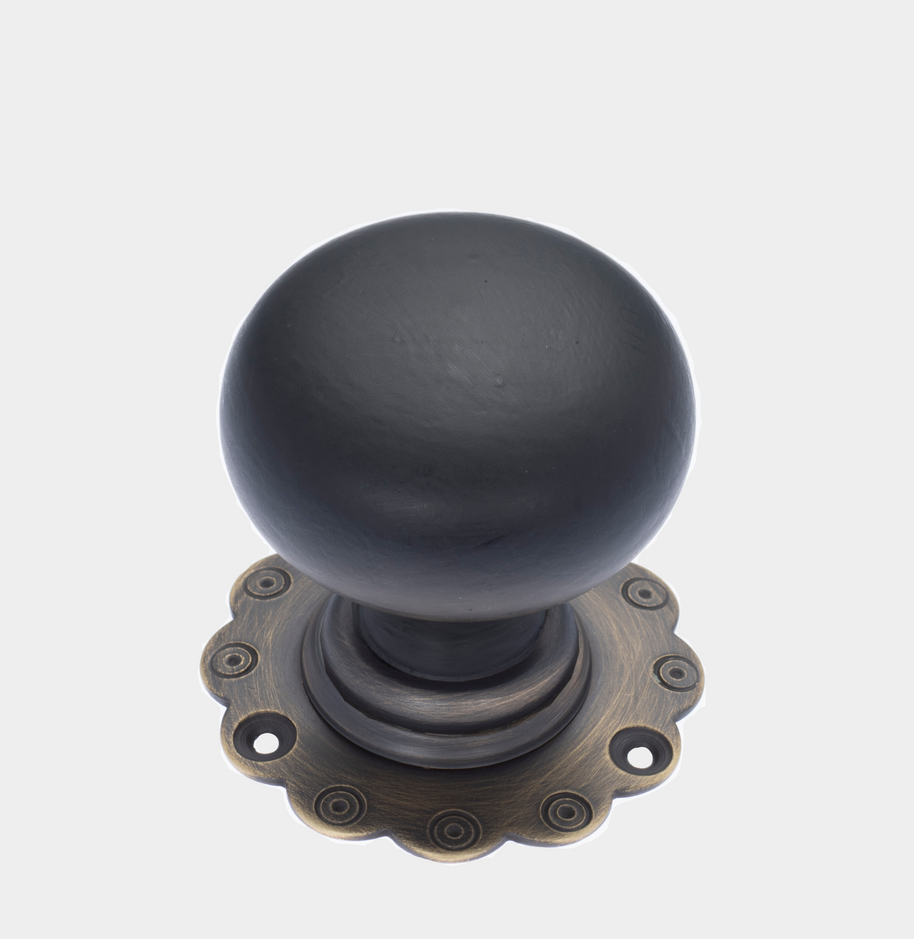 Ebonised Bun w/ Antique Brass backplate