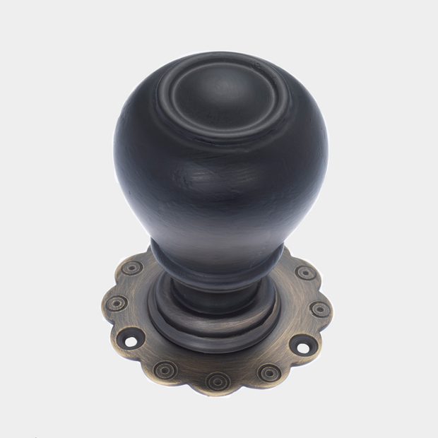 Ebonised Tulip w/ Antique Brass backplate
