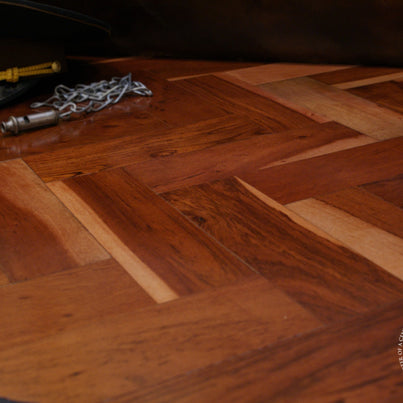 RHODESIAN TEAK PARQUET DUAL TONE TONGUE AND GROOVE