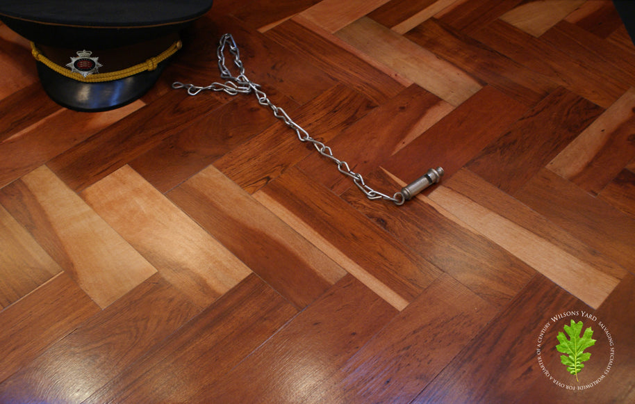 RHODESIAN TEAK PARQUET DUAL TONE TONGUE AND GROOVE