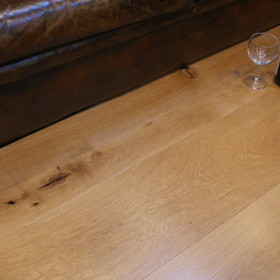 190 x 20 / 4mm Unfinished Character Engineered Oak Plank T&G - 11M2 Job Lot