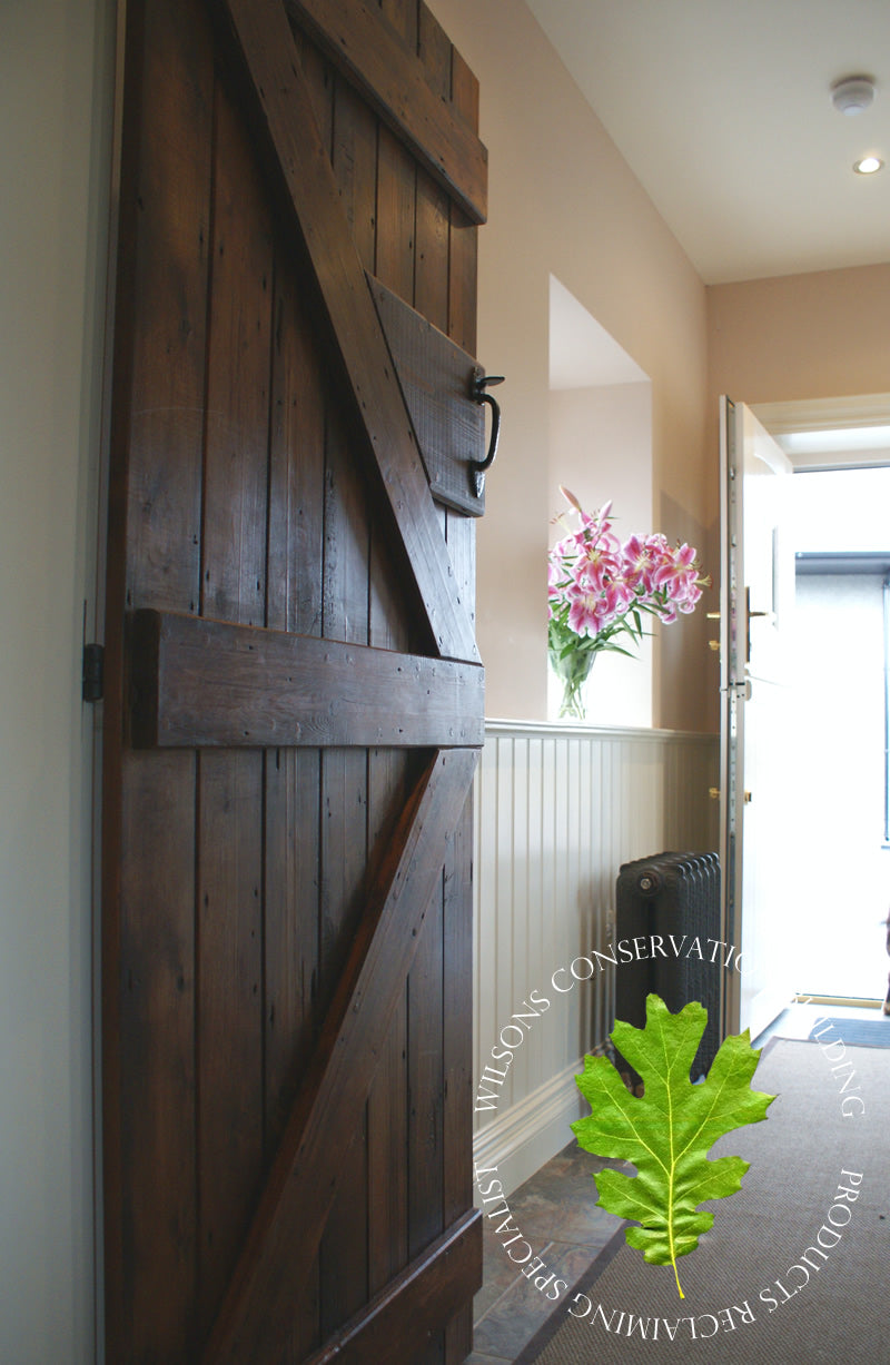 Guinness Board ledged and braced doors