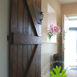 Guinness Board ledged and braced doors