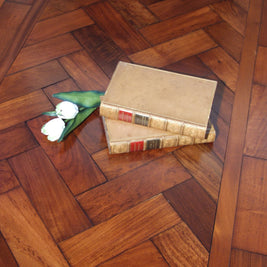 Reclaimed Rhodesian Teak Parquet