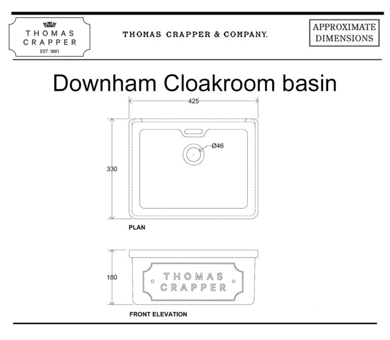 Downham Cloakroom basin