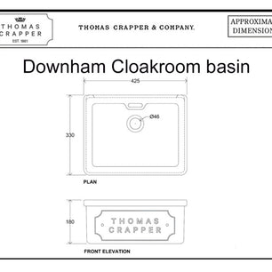 Downham Cloakroom basin