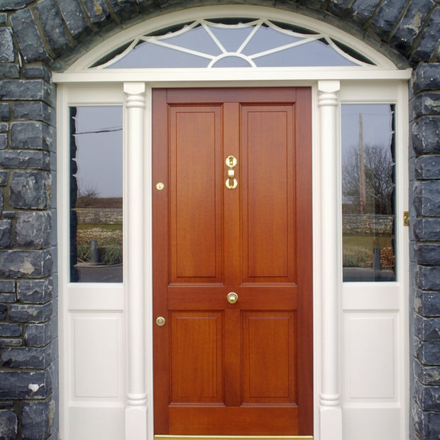 4 Panel Door With Screen & Fanlight