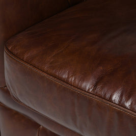 Vintage Leather 2 Seater Chesterfield