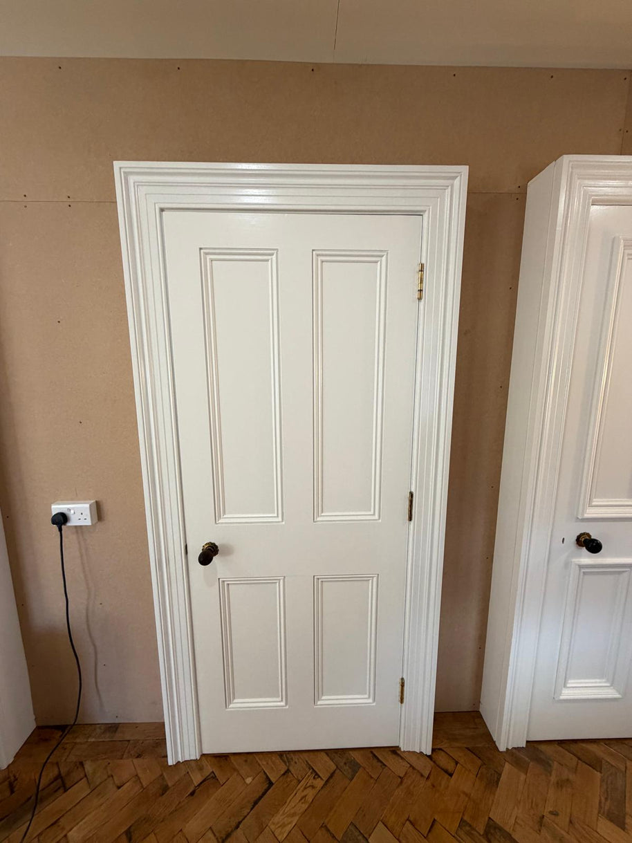 Georgian Style Four Panel Door Plain Mould