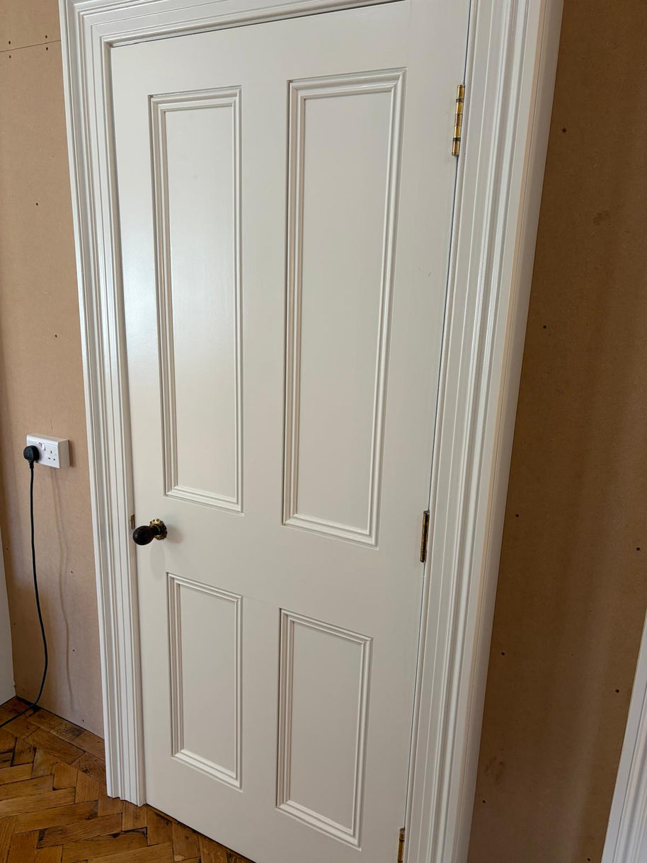 Georgian Style Four Panel Door Plain Mould