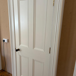 Georgian Style Four Panel Door Plain Mould