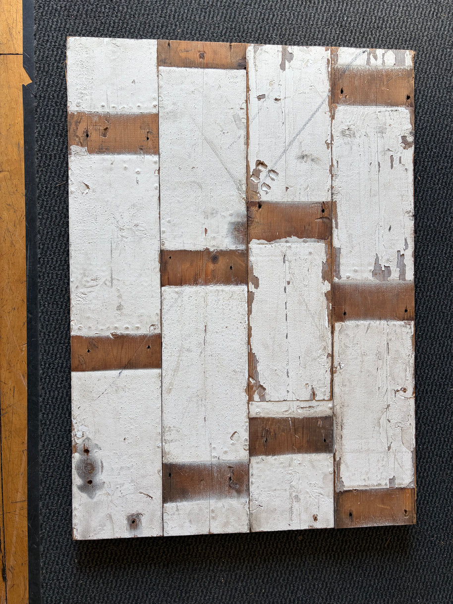 Reclaimed Derby industrial pine wall cladding