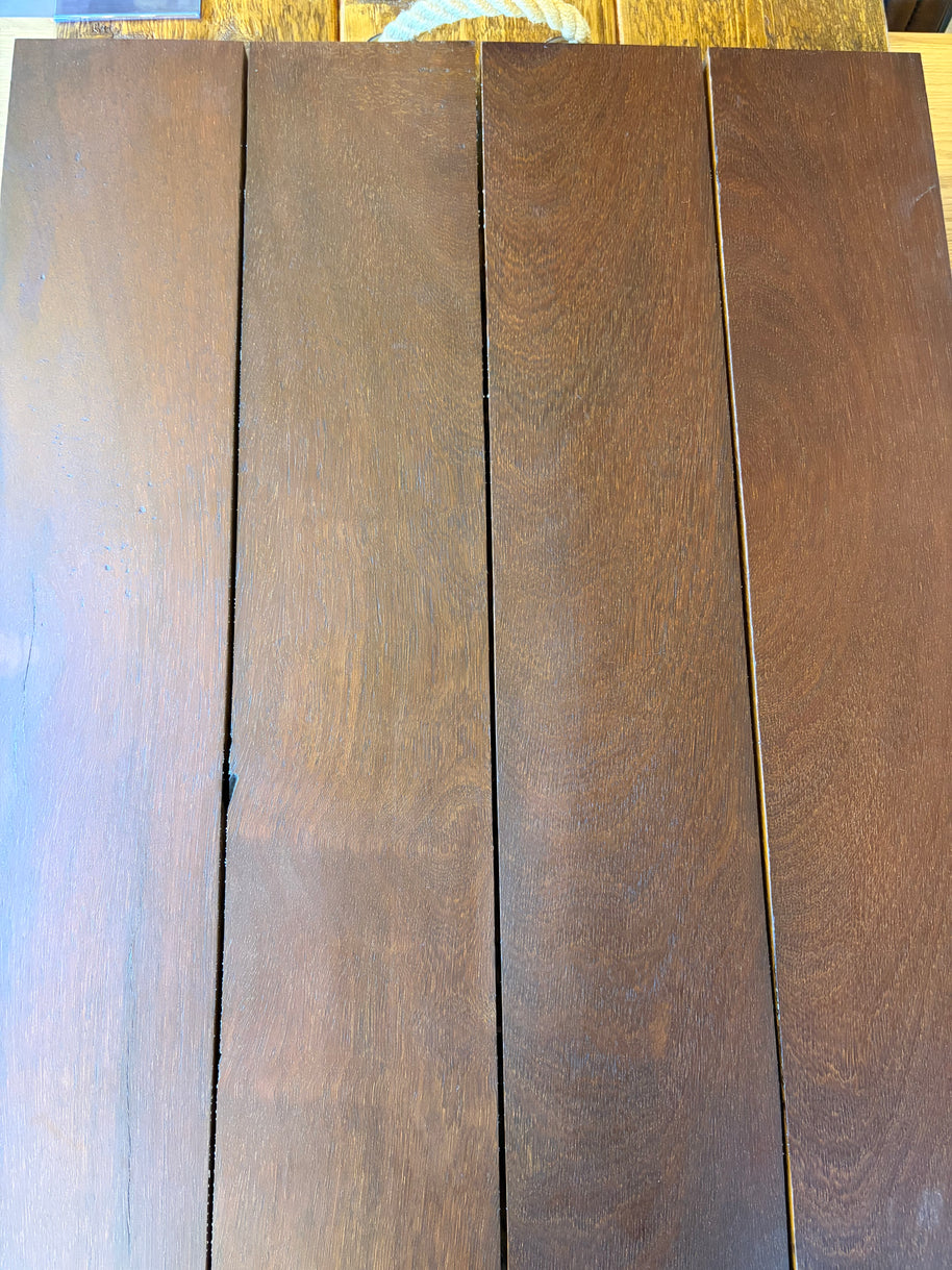 165 x 10mm Approx Reclaimed Ekki Hardwood Plank – 37M2 Job Lot