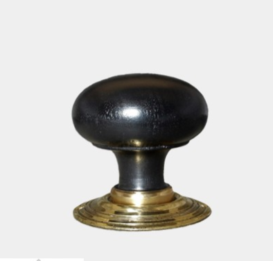 Ebonised Large Bun Door Knobs