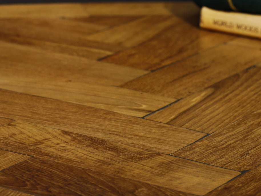 428 x 72 x 28mm Sir Samuel Kelly Teak Parquet T&G - 2.5M2 Job Lot