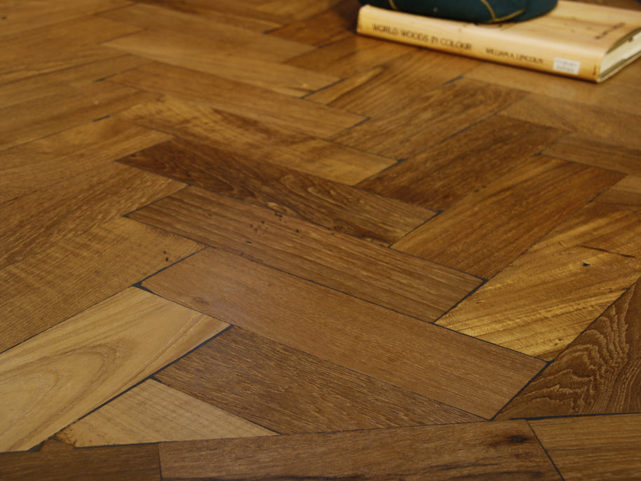 215 x 72 x 28mm Sir Samuel Kelly Teak Parquet T&G - 5M2 Job Lot