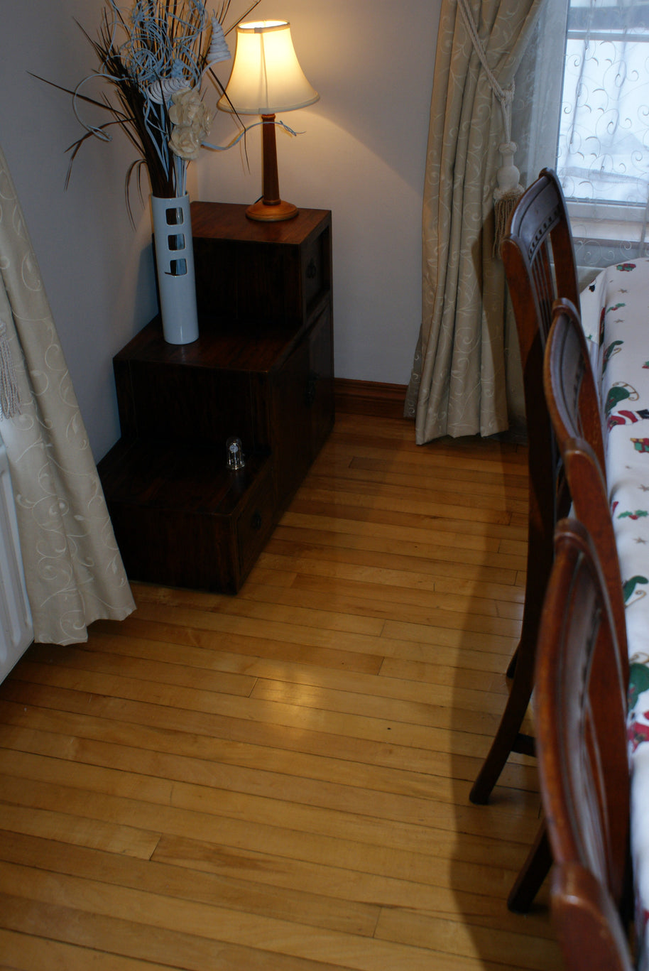 A Beautiful Reclaimed Rich Maple Strip Flooring