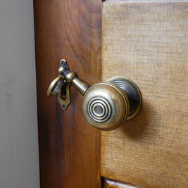 Traditional 4 Panel Reclaimed Pine Door – Toffee Brown Wax