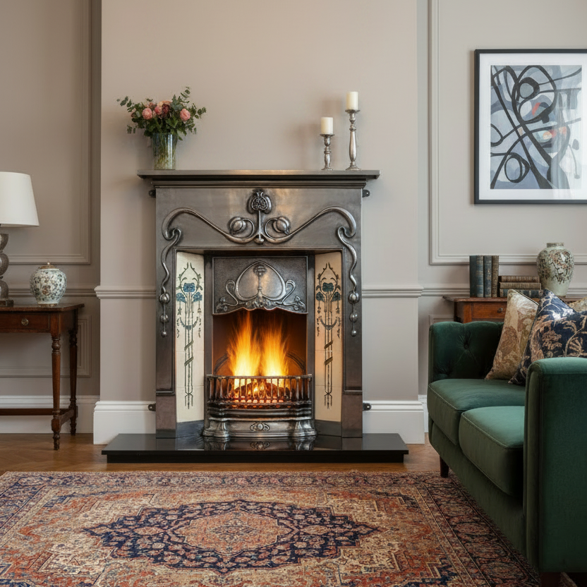 Valentine Cast Iron Combination Fireplace