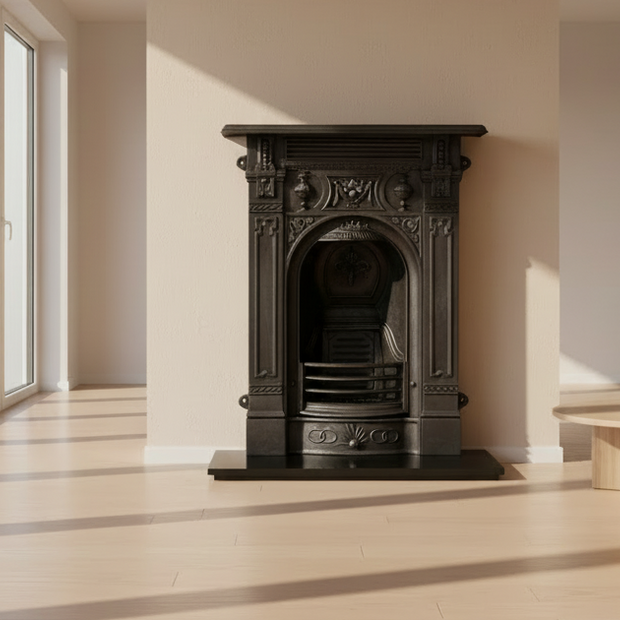 Victorian Small Cast Iron Fireplace