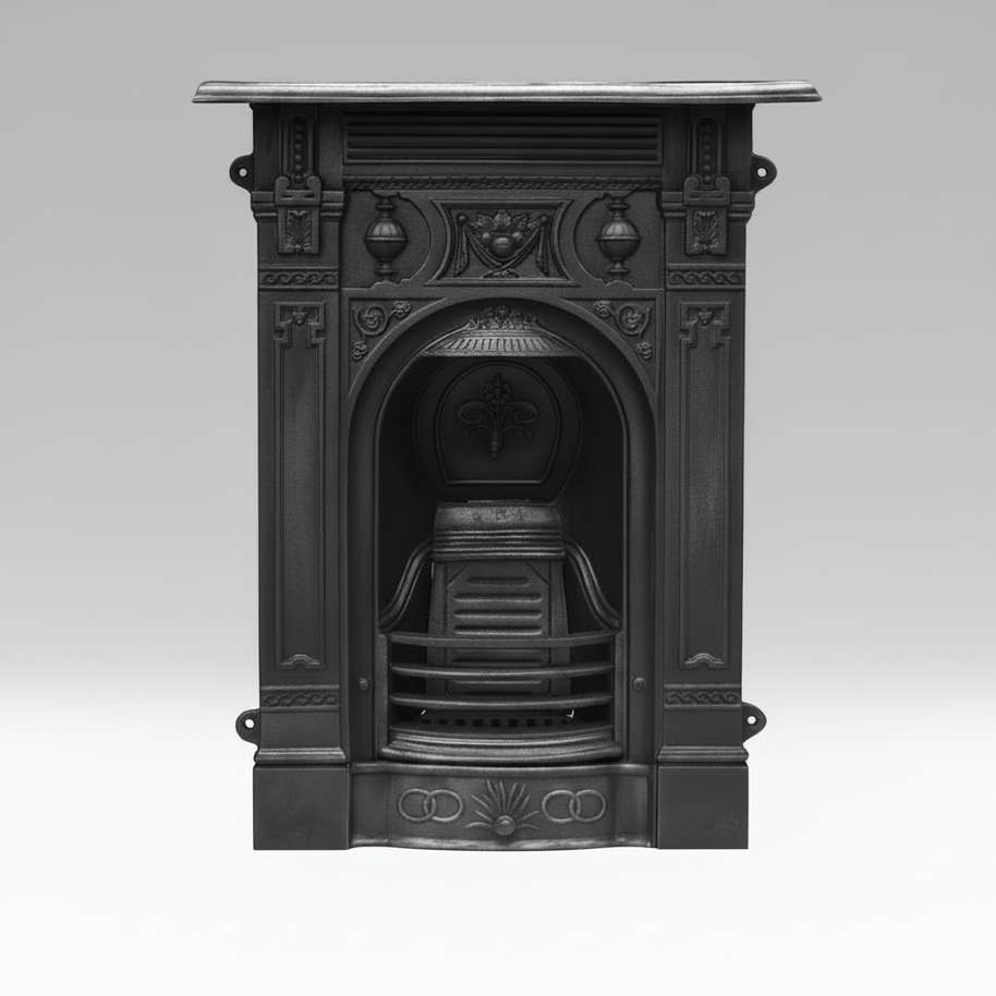 Victorian Small Cast Iron Fireplace