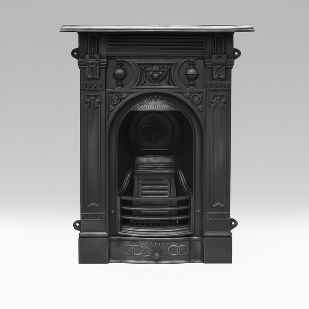 Victorian Small Cast Iron Fireplace