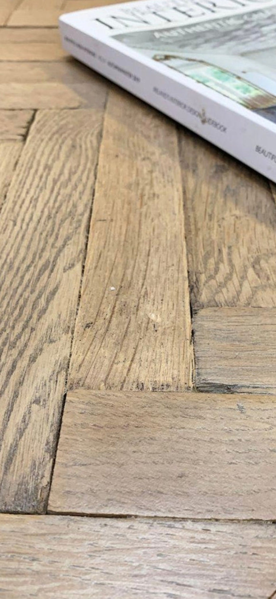 Salvaged Parisian Chateau Oak Parquet Flooring